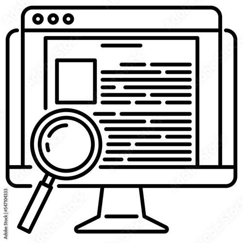 proofreading line icon