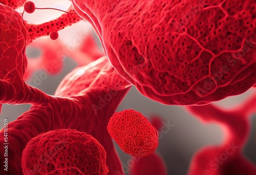 globules rouges et sang microscopique photo