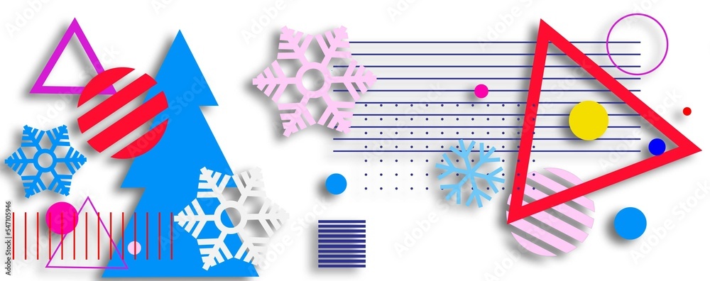 Obraz premium christmas pattern with snowflake
