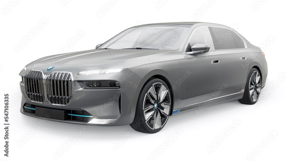 Berlin. Germany. November 17, 2022. BMW i7 2023. premium electric sedan ...