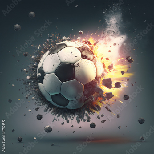 Exploding soccer ball © efks