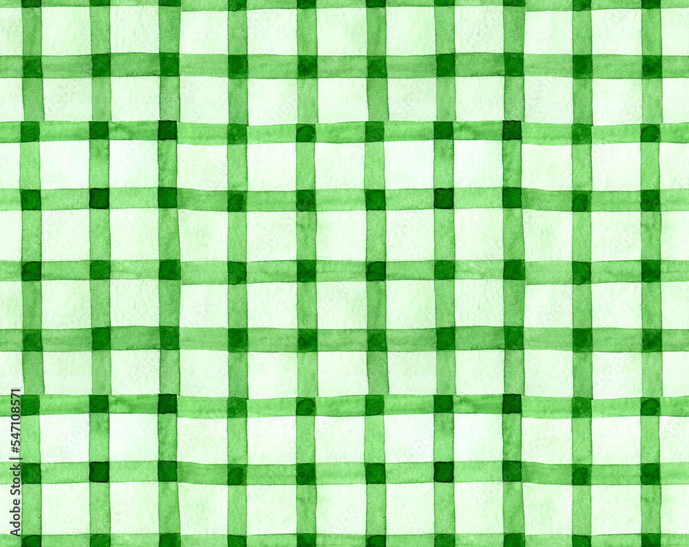 watercolor seamless pattern. green checkered pattern. st patrick's day watercolor seamless pattern. green checkered pattern. st patrick's day