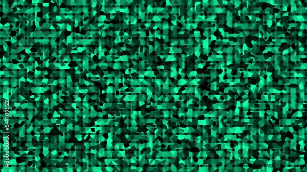Animated Black and Bluish green moving mosaic tile pattern background Animated Black and Bluish green moving mosaic tile pattern background