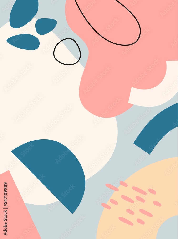 Abstract shape colorful background 