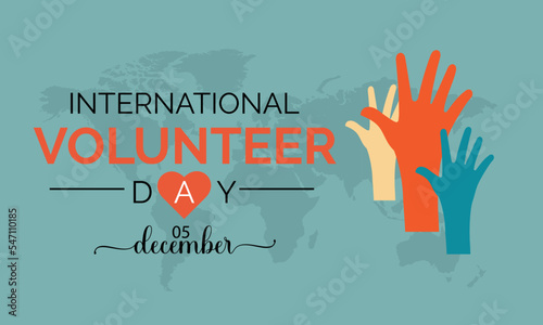 Volunteer day landing page. volunteering banner and poster design  template