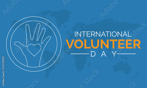 Volunteer day landing page. volunteering banner and poster design  template