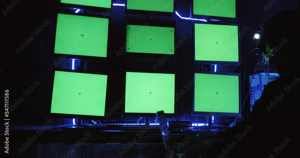 A male hacker is using a computer to hack data to demand ransom from victims.	
