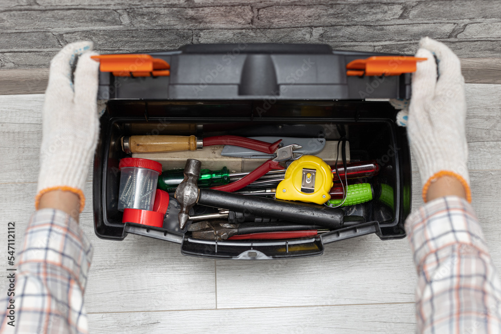 the master opens the box with the tool the master opens the box with the tool