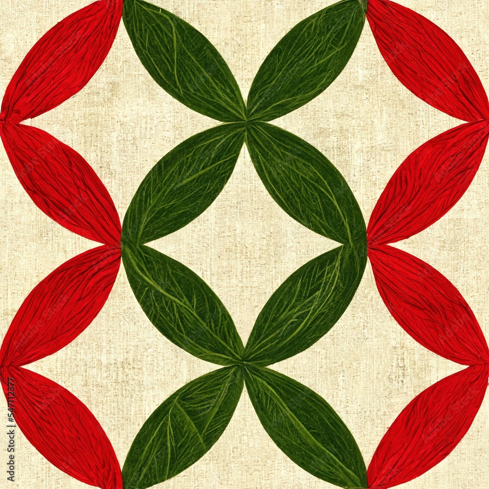 Fototapeta premium Background tile of beautiful christmas themed decorations , abstract geometrical , grunge wallpaper.