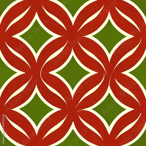 Background tile of beautiful christmas themed decorations   abstract geometrical   grunge wallpaper.