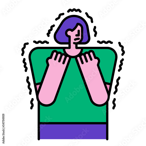phobia line icon
