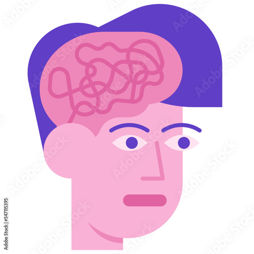 psychosis flat icon