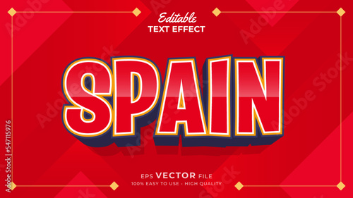 Editable text style effect - National Football Team for Qatar 2022 FIFA world cup soccer championship