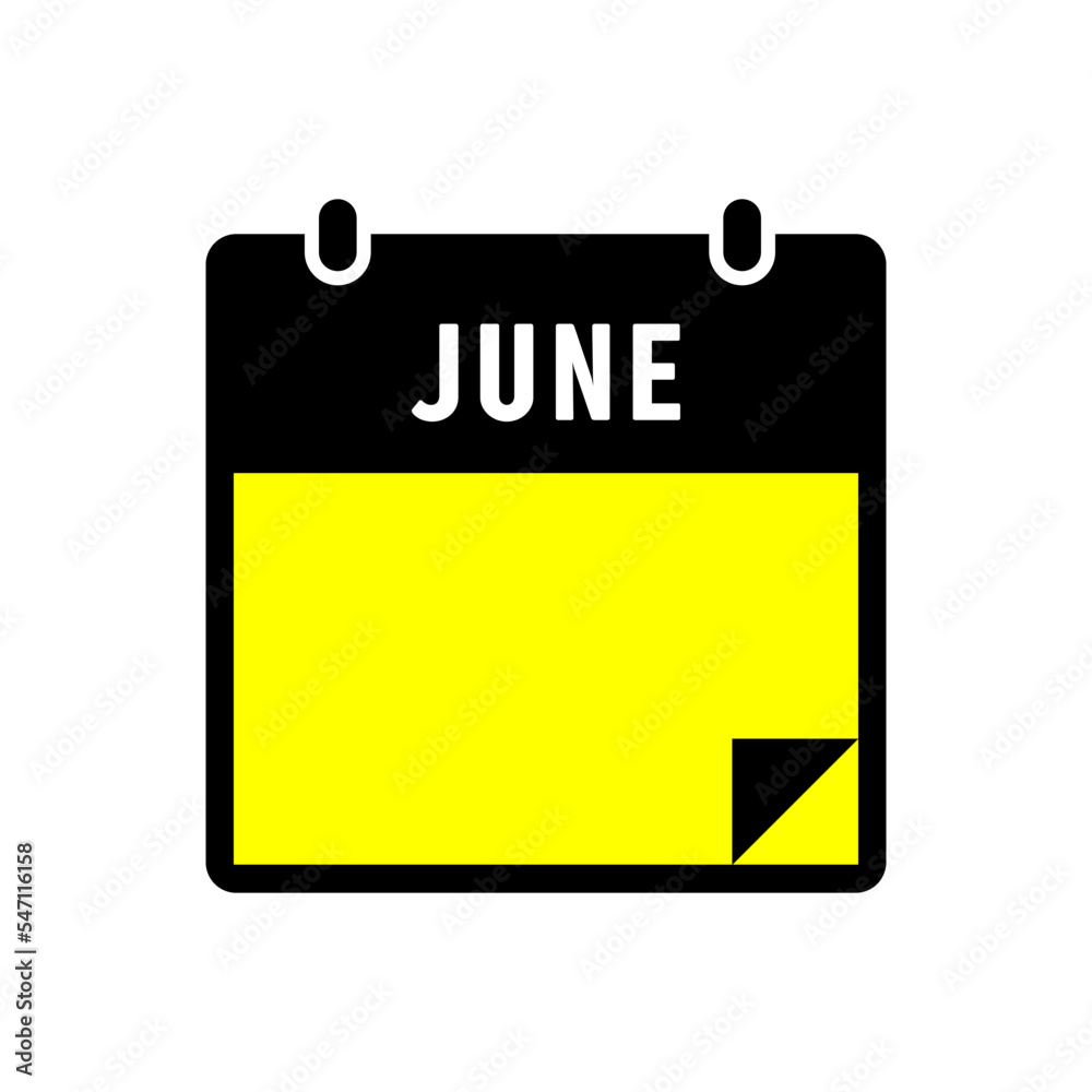 Fototapeta premium calendar illustration in trendy flat style