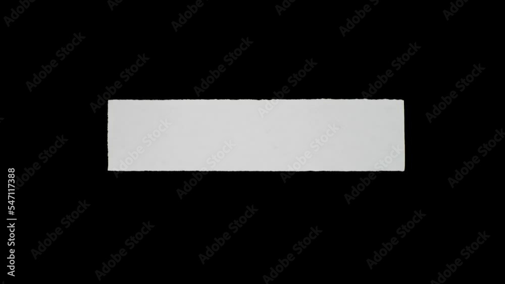 Ripped paper animation for video effect overlay