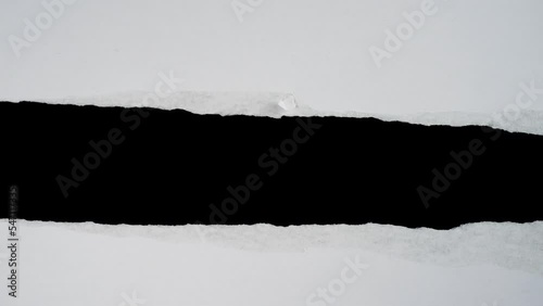 Ripped paper animation for video effect overlay