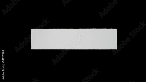 Ripped paper animation for video effect overlay