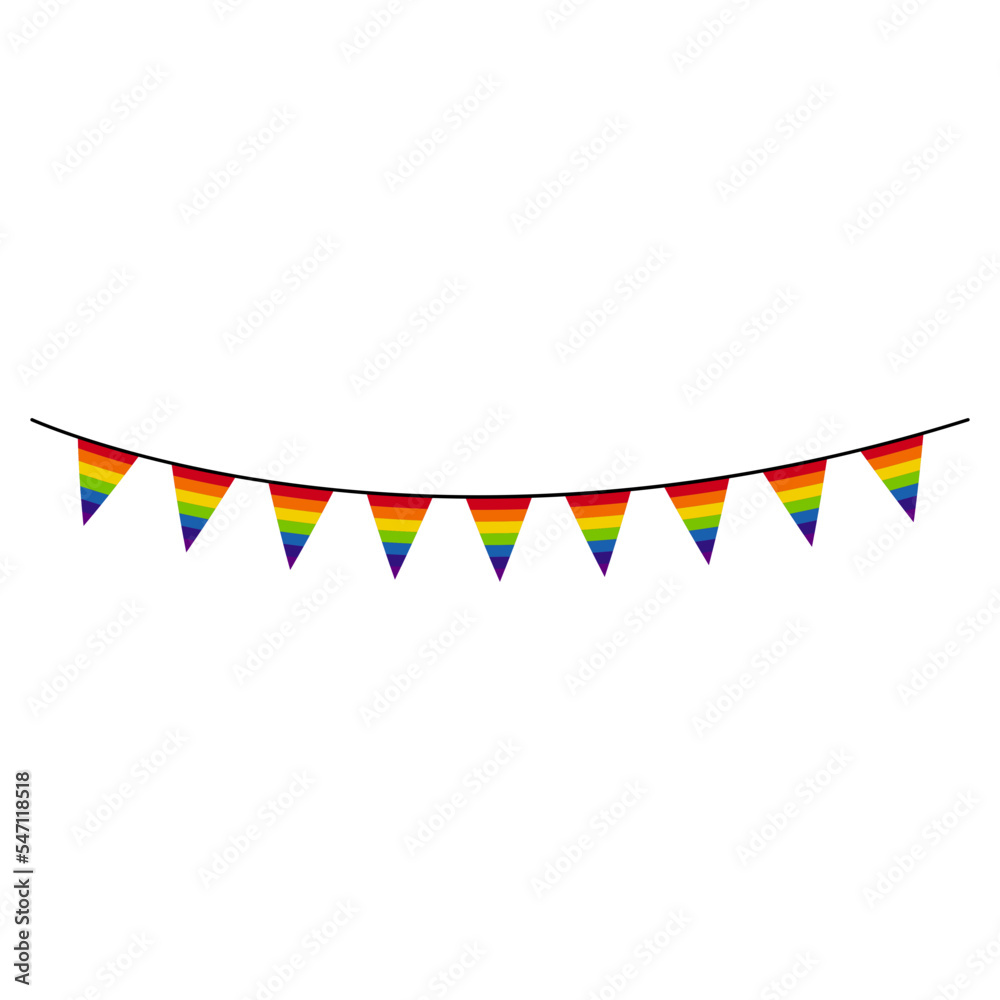 Fototapeta premium Fiesta Rainbow Flag