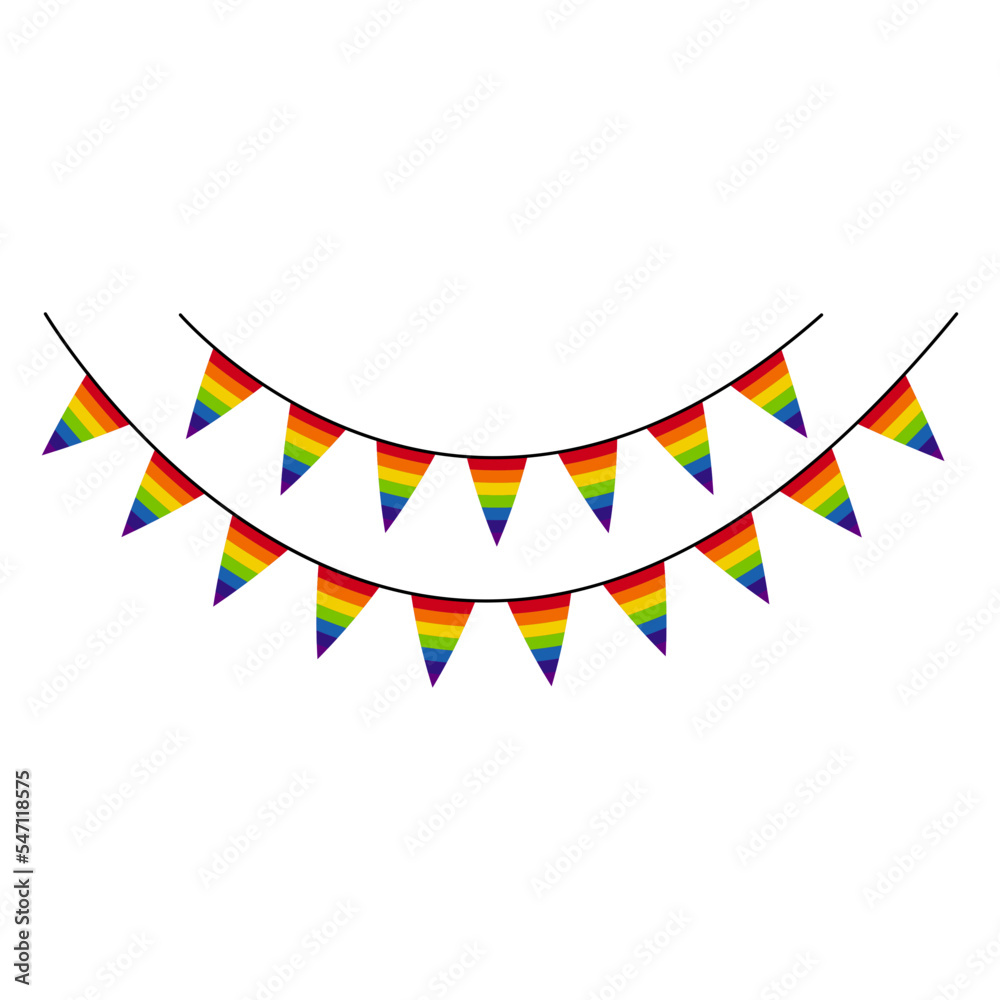 Fototapeta premium Fiesta Rainbow Flag