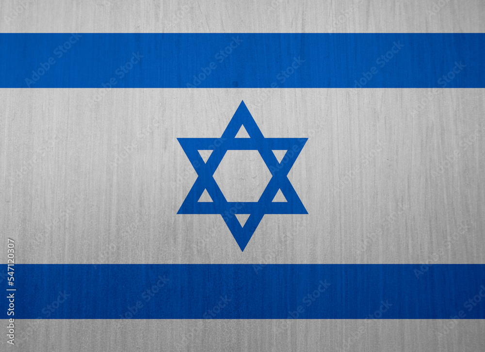Obraz premium israeli flag texture as a background