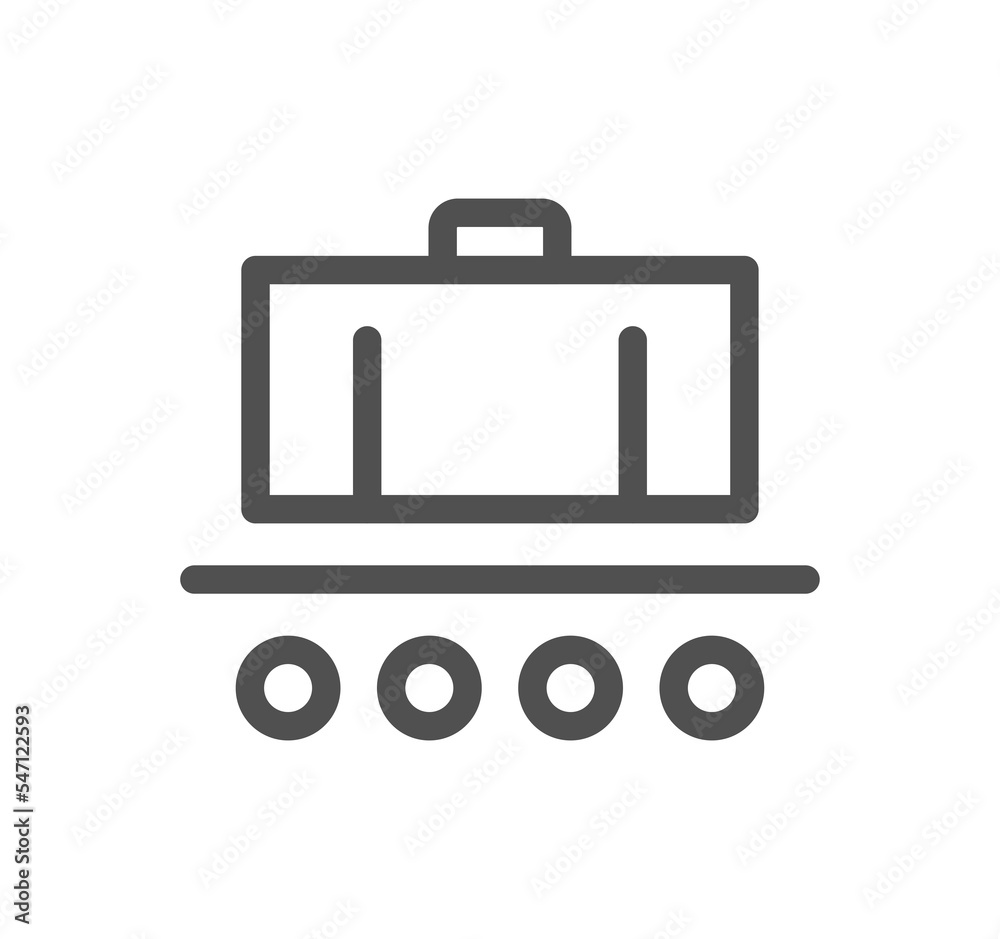 Airport icon outline and linear symbol.
Airport icon outline and linear symbol.