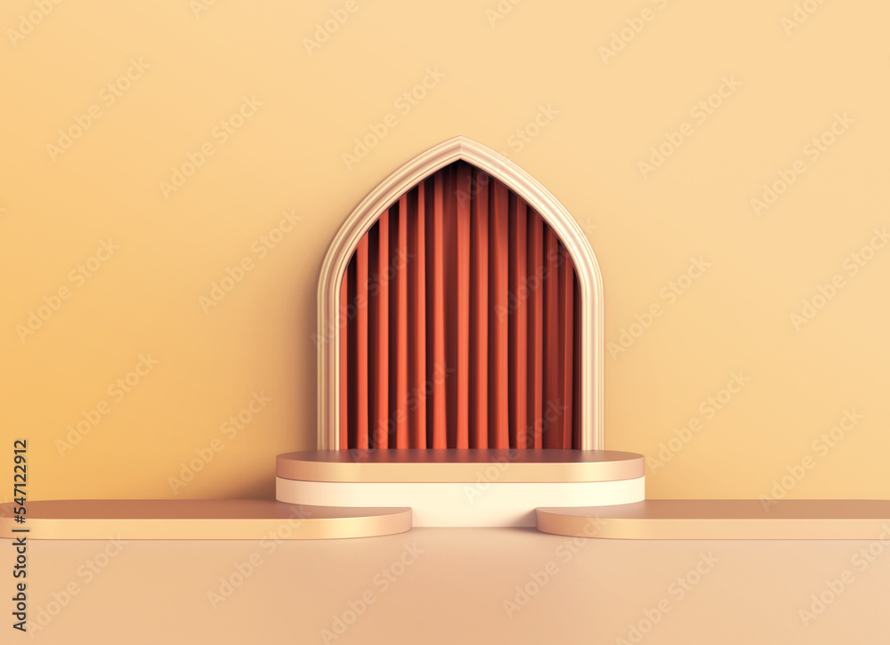 Gold Elegant geometric cylinder podium for promotion product display, Minimal scene with podium for products showcase, product presentation, cosmetic product show, stage pedestal 3D Rendering. Gold Elegant geometric cylinder podium for promotion product display, Minimal scene with podium for products showcase, product presentation, cosmetic product show, stage pedestal 3D Rendering.