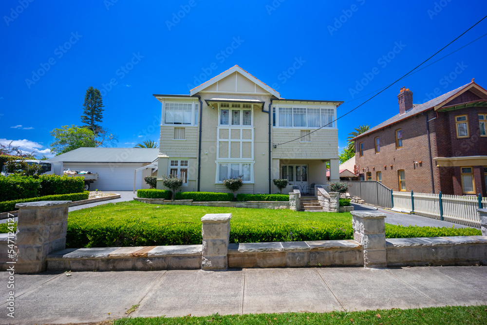 Suburban residential Brick house in Sydney  NSW Australia 