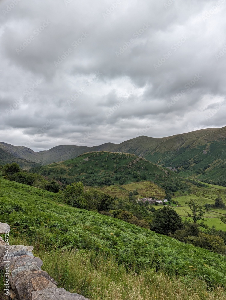 Obraz premium landscape with mountains and clouds