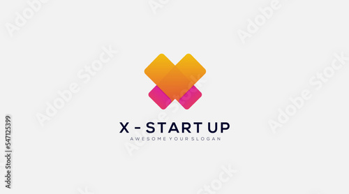 Free Download Abstract letter X start up logo design template - GFXLoad