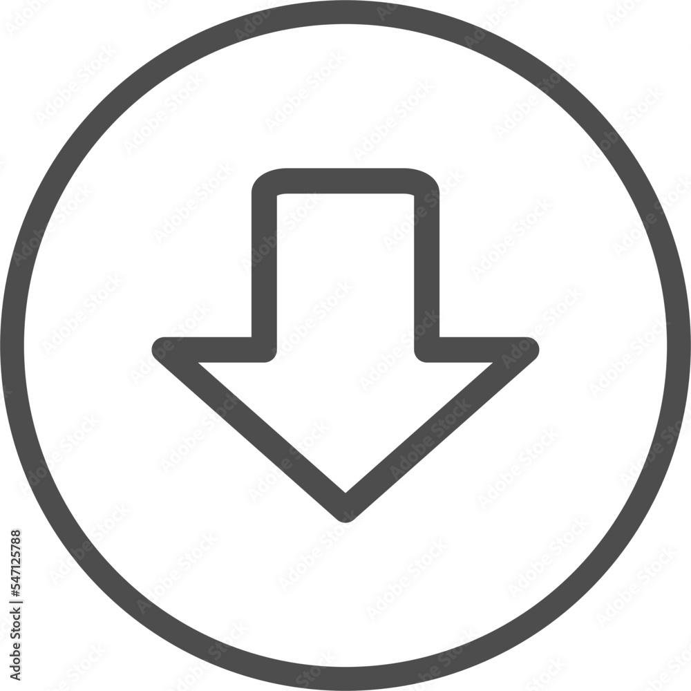 Transparent download icon, unfilled download button Transparent download icon, unfilled download button