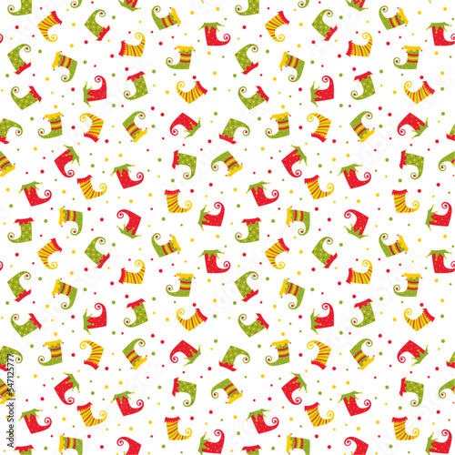 Pattern With Christmas Boots