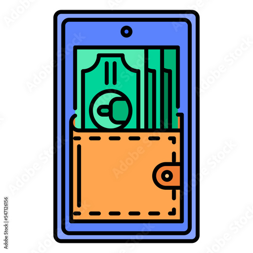 ewallet line icon