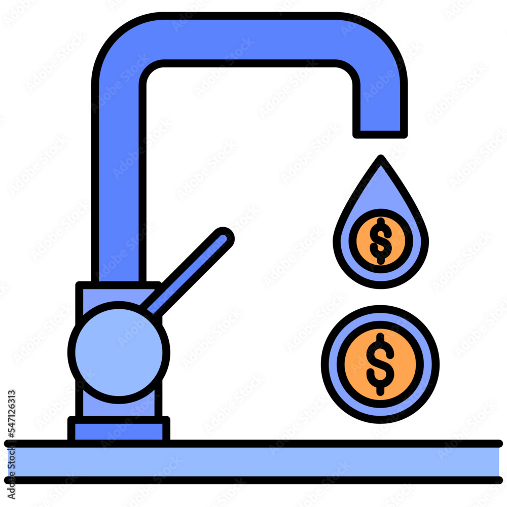 utilities water line icon utilities water line icon