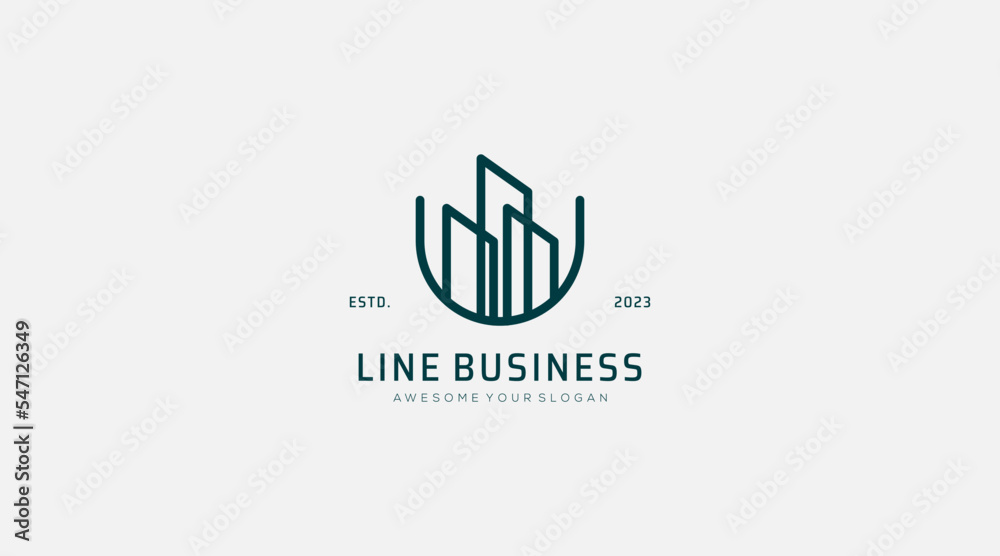 Letter U Line commercial logo design vector template Letter U Line commercial logo design vector template