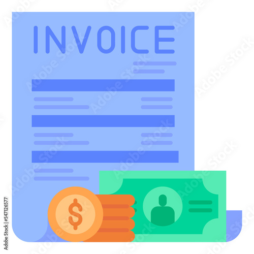 invoice flat icon