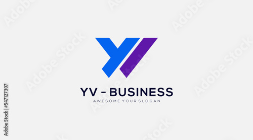 Free Download Letter YV finance vector logo design icon illustration - GFXLoad