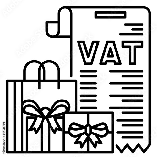 vat line icon