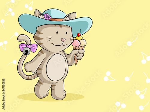 Sommer Katze Comic
