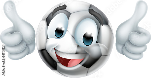 Soccer Ball Emoticon Face E...