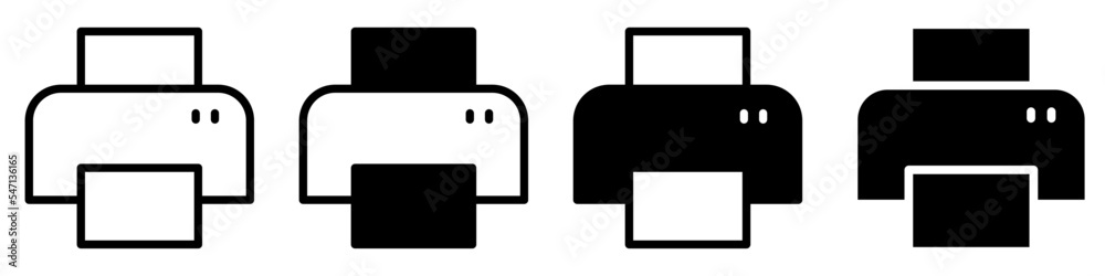 Printer icon vector set. copy machine illustration sign collection. copy symbol.
