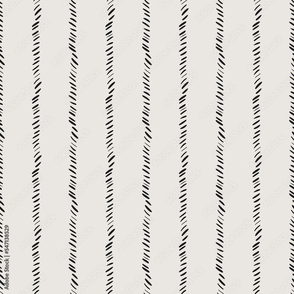 Essential monochrome geometric seamless vector pattern. Neutral geometry multi-use repeating pattern tile for packaging and backgrounds. 