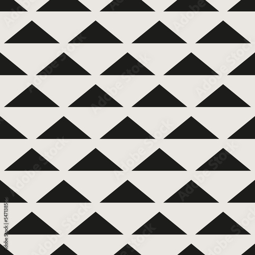 Essential monochrome geometric seamless vector pattern. Neutral geometry multi-use repeating pattern tile for packaging and backgrounds. 