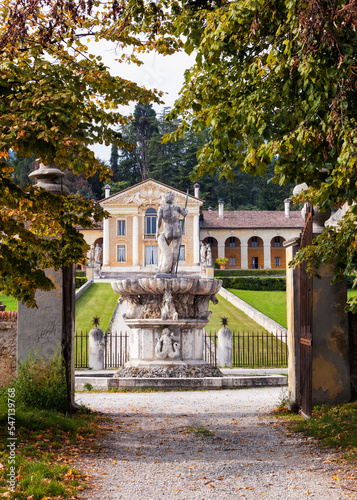Fotografija Maser (Tv), Villa Barbaro con Fontana di Nettuno