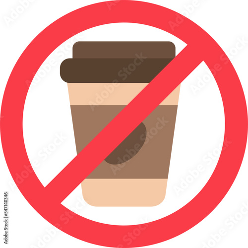 No Coffee Cups Icon