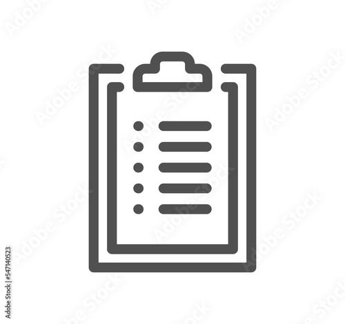 Document icon outline and linear symbol.   © PaleStudio