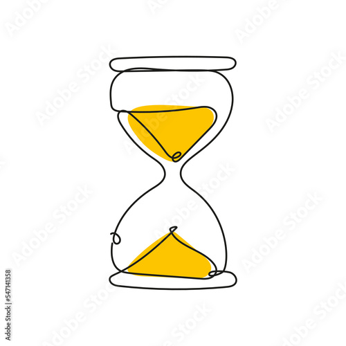 Fotografija Hourglass vector icon hand drawn