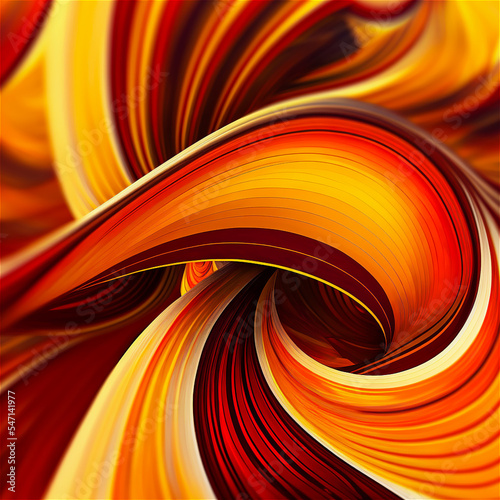 orange background swirling