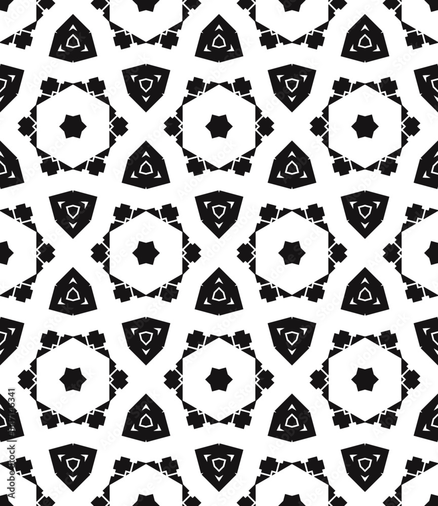 Fototapeta premium Geometric pattern. Seamless vector background. Ethnic graphic design.