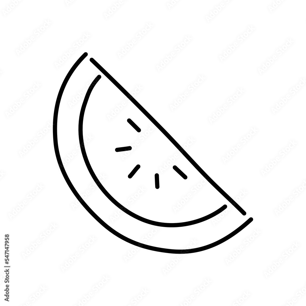 Melon doodle icon. Hand drawn black sketch. Vector Illustration. Melon doodle icon. Hand drawn black sketch. Vector Illustration.