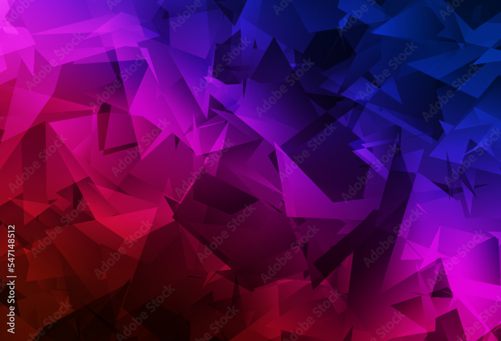 Dark Blue, Red vector polygon abstract background. Dark Blue, Red vector polygon abstract background.